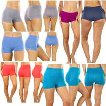 Women's Pack Of 6 Or 12 Randomly Assorted Styles Of Bikini, Thong, And Briefs - Gói 6: Quần short nam các loại ngẫu nhiên - Xem 4