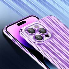 電鍍流動閃亮工藝iphone保護殼-採用耐摔、防刮特性的耐用tpu材料,配備相機鏡頭,是時尚、生日、聖誕、萬聖節的理想禮物 - 紫色 - 查看 2