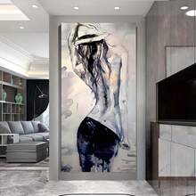 1 Miếng Tối giản hiện đại Làm đẹp Áp phích Và In , Bức tranh sơn dầu , Trong nhà Phòng trưng bày , Phòng khách , Phòng , Phòng ngủ , NỮ Treo tranh , Không khung - Nhiều màu - Xem 1