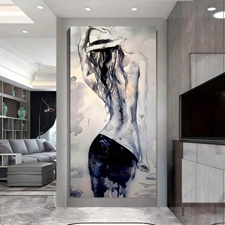 1 Miếng Tối giản hiện đại Làm đẹp Áp phích Và In , Bức tranh sơn dầu , Trong nhà Phòng trưng bày , Phòng khách , Phòng , Phòng ngủ , NỮ Treo tranh , Không khung - Nhiều màu - Xem 1