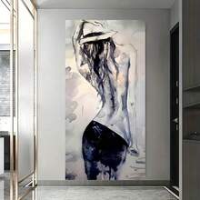 1 Miếng Tối giản hiện đại Làm đẹp Áp phích Và In , Bức tranh sơn dầu , Trong nhà Phòng trưng bày , Phòng khách , Phòng , Phòng ngủ , NỮ Treo tranh , Không khung - Nhiều màu - Xem 4