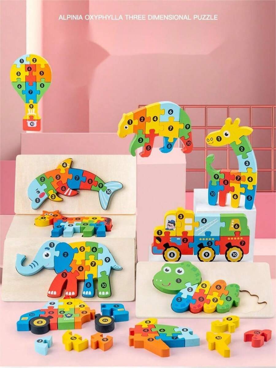 全新 3D 立体创意教育拼图积木，适合儿童，包括车辆、动物、昆虫、植物生长周期，适合男孩和女孩的多种选择，圣诞节、复活节，