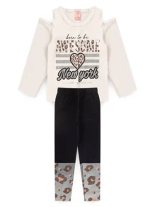 Young Girls Pajamas - 白色 - 查看 1