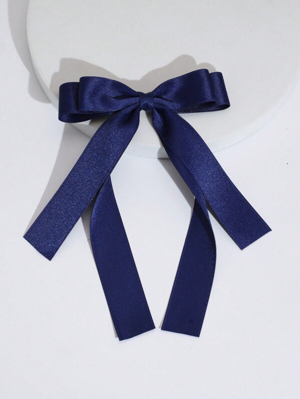 1个闪亮丝带蝴蝶结大号丝带发爪夹，适合女性日常佩戴、派对和节日休闲情人节发饰，蝴蝶结发夹，可爱，发饰，头饰，发卡，夏季，假日，旅行