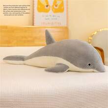 多色42cm / 16.54in海豚毛絨玩具,可愛的填充動物娃娃枕頭,舒適柔軟,適合收藏,情人節和生日禮物 - 彩色 - 查看 9