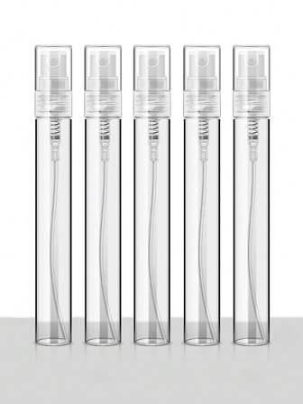 5 Piezas/set Botellas Portátiles De Spray De Perfume, Atomizadores De Fragancia De Fina Niebla, Rellenables Para Perfumes, Alcohol, Removedor De Maquillaje, Tóner, Botella De Spray