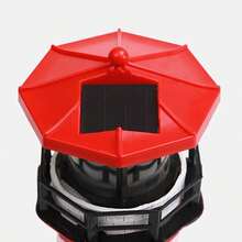 1pc Lighthouse Solar Lights 360 Degree Rotating Lighthouse Beacon Led Solar Lighthouse Light Outdoor Waterproof Led Solar Powered Lighthouse Garden Decor For Outside Outdoor Lights Garden Lights - Red - View 7