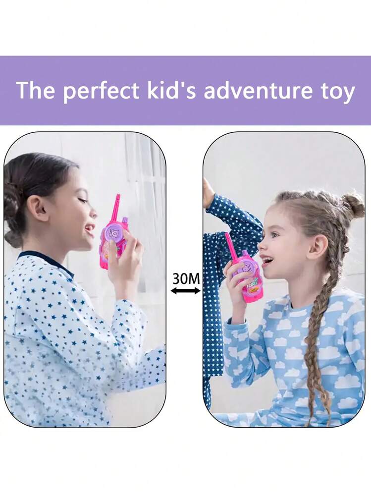 Brinquedo Interfone Bidirecional Realista para Brincadeiras Interativas Internas e Externas, Presente de Aniversário/Festa Infantil - Multicolorido - Visão 6