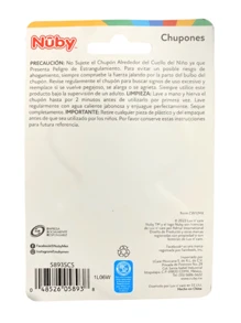 chupón de silicón especial nuby 0-6 meses - Azul - Ver 2