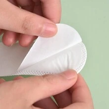 50 miếng dán chống bẩn chống mồ hôi dùng một lần, thích hợp cho mũ, cổ áo, cổ tay áo, dây đeo mồ hôi, vành mũ, giảm chu vi đầu, thích hợp sử dụng một lần, lót mũ, miếng dán chống mồ hôi, cho mùa hè, cắm trại ngoài trời - trắng - Xem 5