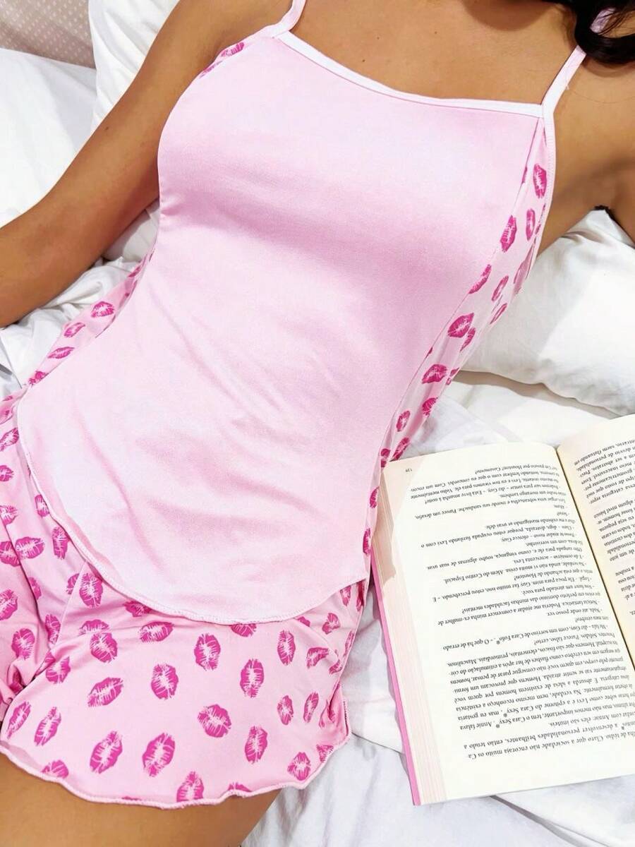 Women Pajama Sets - 粉色 - 查看 1