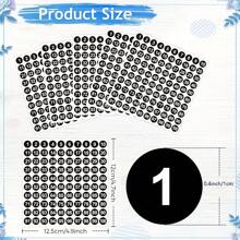 5 /10 Sheets  1 To 100 Number Stickers Vinyl Consecutive Number Stickers Self Adhesive Decal For Indoor And Outdoor Waterproof Labels Number Inventory Stickers For Inventory Classification - Black - View 2