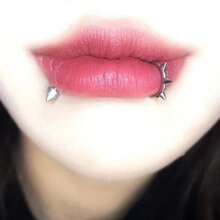 1 pieza Anillo falso de aro para la nariz de acero inoxidable, aros de septum, aro en C para el labio, pendiente, piercing falso de nariz, joyería corporal para mujer sin perforación