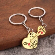 1 Cặp Chìa Khóa Mặt Dây Chuyền Hình Trái Tim Anh Yêu Em Móc Chìa Khóa Ngày Lễ Tình Nhân Và Lễ Tình Nhân Trung Quốc Sự Kiện Phố Quà Tặng Nhỏ - chìa khóa tình yêu cặp đôi - Xem 10