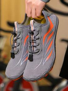 2024年全新跨國夏季情侶速乾水鞋男水上運動游泳鞋女沙灘潛水鞋 - 灰色 - 查看 1