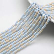 4MM Hai tông màu Hạt Hạt thủy tinh , Bắt chước Sứ Ngọc Hạt , DIY Thủ công Đồ trang sức Vòng tay Vòng Cổ Làm Chất liệu - Hạt ánh sáng hai màu 4MM - Xem 17