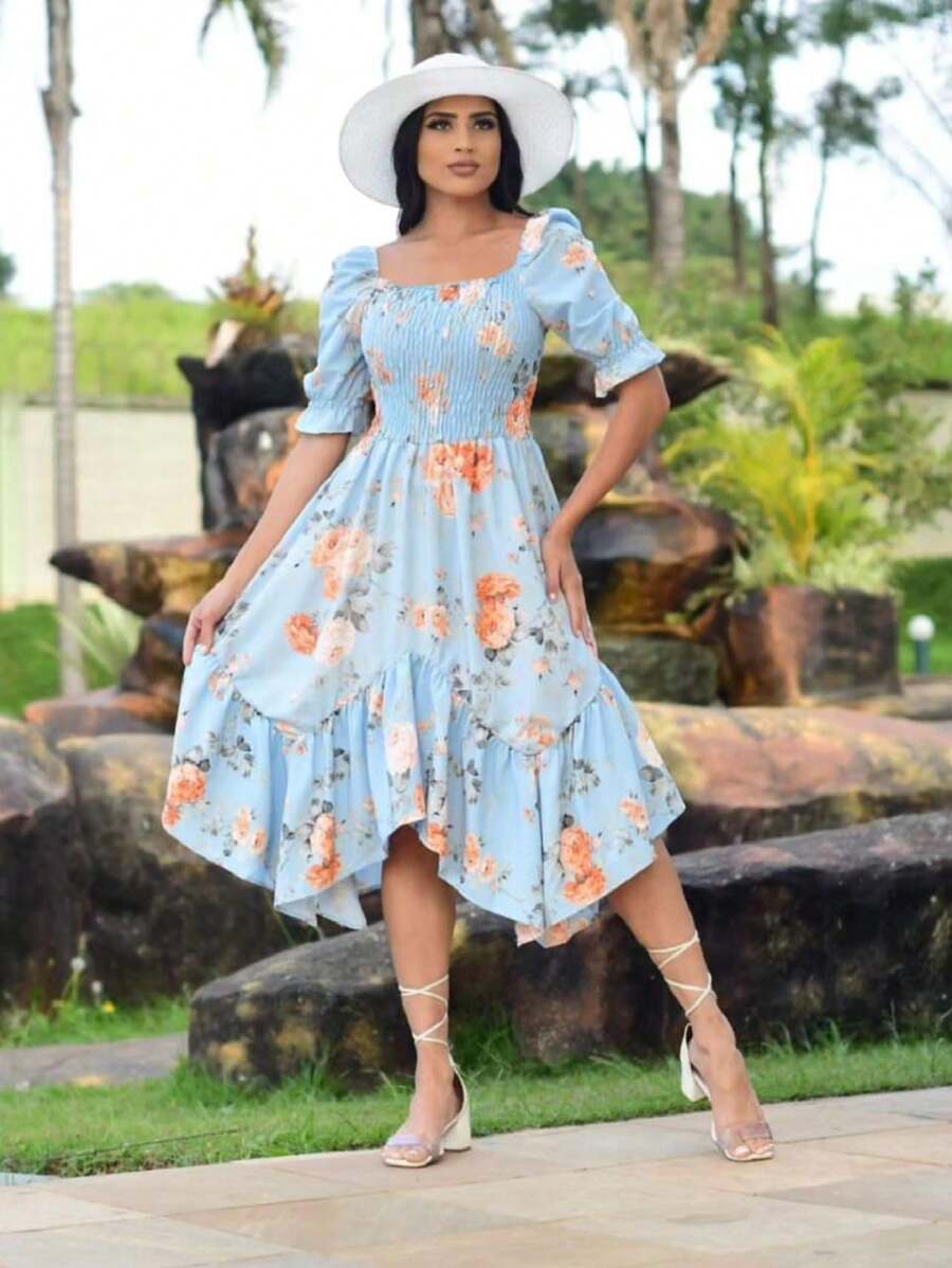 Women Dresses - 淺藍色 - 查看 1