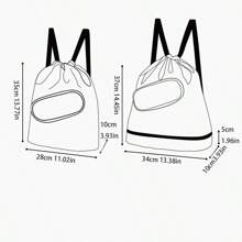 1pc Waterproof Swim Bag With Dry And Wet Separation Function, Hanging Toiletry Bag For Beach Travel - Multicolor - View 7