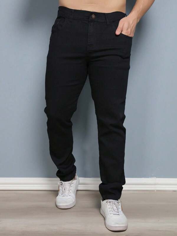 Buero La Calça Denim Masculina Skinny Com Lycra Elastano Slim Original Dia dos Pais