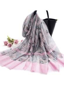 1 chiếc khăn choàng/khăn quàng cổ nữ đa năng bằng vải chiffon Bali in họa tiết hoa bồ công anh, chất liệu thêu chỉ vàng, kiểu dáng giản dị, có tua rua, phù hợp cho đi làm hàng ngày và trang trí trang phục, đi biển, nghỉ lễ, làm phụ kiện, vật dụng cần thiết khi đi du lịch. - Nhiều màu - Xem 7