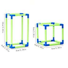 1set Detachable Cubic And Cuboid Frame Models With Edge Length & Surface Area Demonstrator, Interactive Math Teaching Aids - Green - View 2