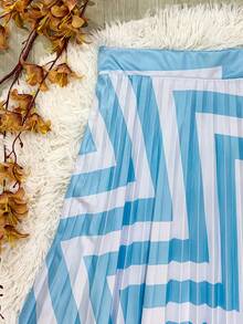 Women Skirts - 淺藍色 - 查看 3