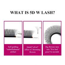 CHUULASH 5D W Shape Mi Cong C/D, Lưới Dệt Tự Động Hình Cỏ 5 Lá Nở Ngay Lập Tức, Bộ 10 Hàng Siêu Mềm - C - Xem 4