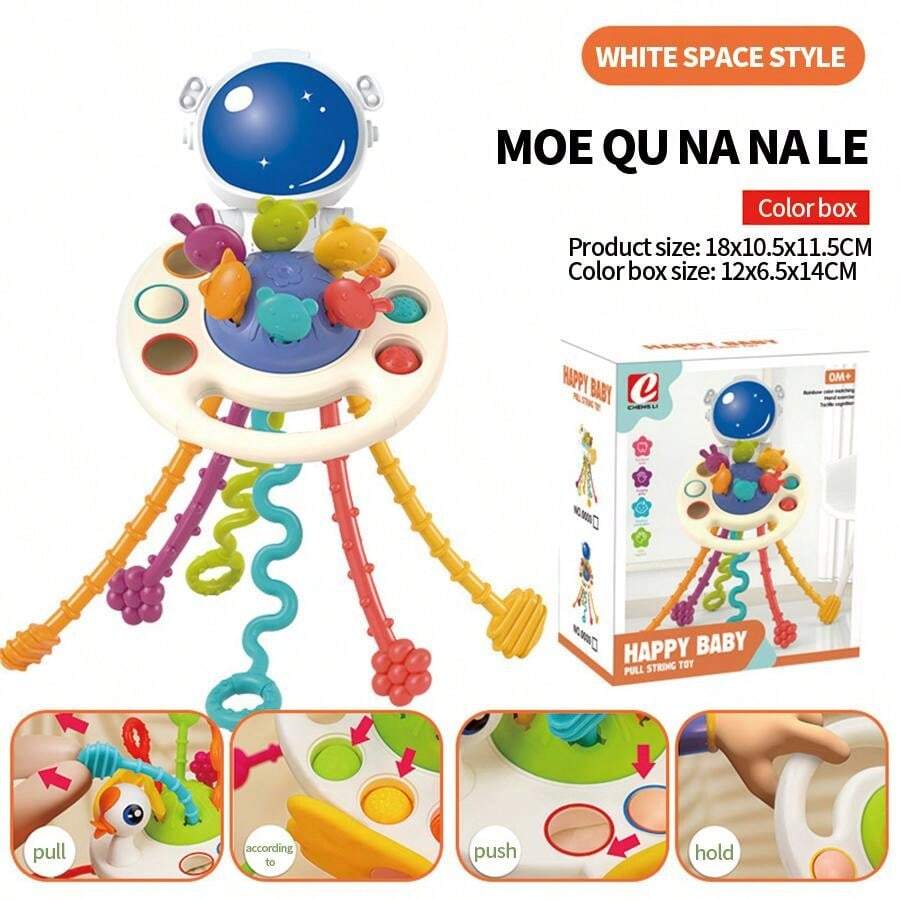 6er Set Zappelspielzeug – Sensorische Steine, Leise, Mit Perlenkette, Für Kinder & Erwachsene