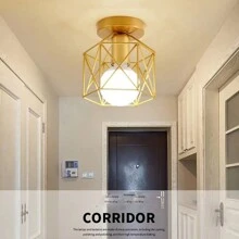 Nordic Minimalist Modern Patio Light, Corridor, Hallway, Entrance, Wardrobe LED Ceiling Light, Bulb Not Included - 多色 - 查看 2