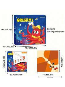 Bộ Giấy Origami 152 Tờ Cho Bé - 72 Họa Tiết Màu Sắc Sinh Động Với Sách Phương Pháp Gấp - Món Quà Sinh Nhật Hoàn Hảo Cho Bé Trai Và Bé Gái Từ 5-12 Tuổi - Tăng Cường Khả Năng Sáng Tạo Và Kỹ Năng Vận Động Tinh - Nhiều màu - Xem 9