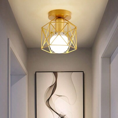 Nordic Minimalist Modern Patio Light, Corridor, Hallway, Entrance, Wardrobe LED Ceiling Light, Bulb Not Included