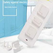 5pcs Baby Proofing Outlet Covers, Electrical Safety Plug Protectors, Childproof Socket Caps, Power Socket Guards - White - View 7