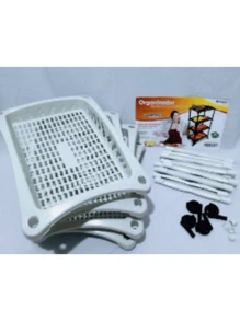 Fruteira De Chão 4 Andares Vertical Cesto Organizador Frutas Verduras P/ Cozinha