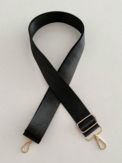 New Women's Black Solid Color Material Easy-Clean Multipurpose Adjustable Shoulder Strap For Crossbody Or Shoulder Bag