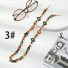 Boho 1 Dây chuyền mắt kính nữ thời trang nhiều màu acrylic hình học - Nhiều màu - Xem 13