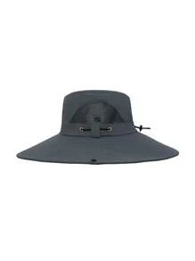 Men's Sun Protection Bucket Hat, And Fashionable New Style - Black - View 3