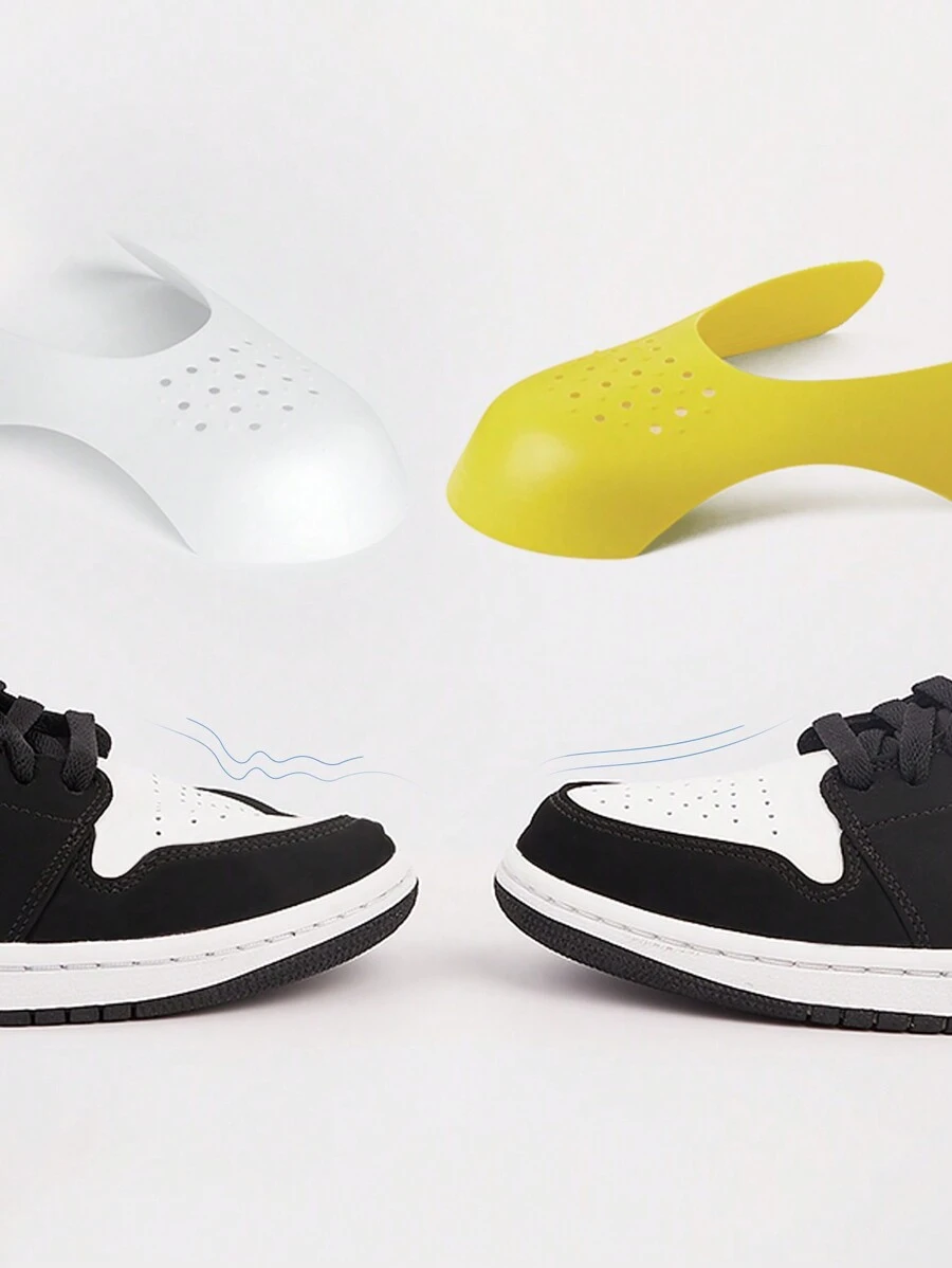 Suricat Shoe Crease Protectors For Sneakers - Prevents Creases - Anti-Crease Shoe Guards - Sneaker Protector For Toebox - Protects Against Wrinkles - Provides Lasting Shoe Support - Yellow - View 1