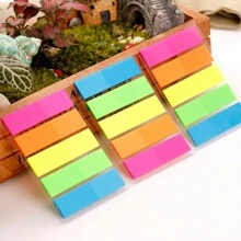 100/500 pièces de notes adhésives transparentes pastel, résistantes à l'eau, avec lignes pour fournitures scolaires et de bureau, retour à l'école