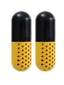 2 件装气味吸收胶囊鞋子除臭剂胶囊运动鞋健身包储物柜脚汗臭味干燥剂除臭剂吸湿剂