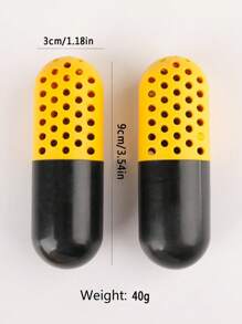 2 件装气味吸收胶囊鞋子除臭剂胶囊运动鞋健身包储物柜脚汗臭味干燥剂除臭剂吸湿剂