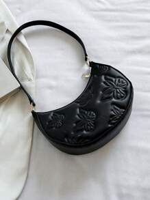 Solid Color Fashionable Minimalist Hardshell Shoulder Bag