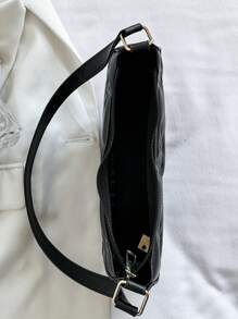 Solid Color Fashionable Minimalist Hardshell Shoulder Bag