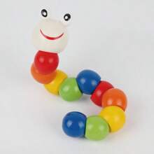 Z drewna Transformowalny Gąsienica Zroszony Zabawka Dla Dzieci Do Uczyć się Kolory , Wczesna edukacja I Inteligentny Zdolność Ulepszenie