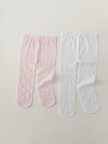 2對女童尼龍連腳跳舞緊身褲 - 彩色 - 查看 5