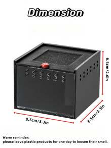 1入組蜘蛛、蠍子和甲蟲用壓克力微縮昆蟲瓶,透明設計,適用於辦公桌或寵物爬蟲類的家 - 無色 - 查看 6