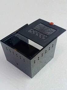 1入組蜘蛛、蠍子和甲蟲用壓克力微縮昆蟲瓶,透明設計,適用於辦公桌或寵物爬蟲類的家 - 無色 - 查看 5