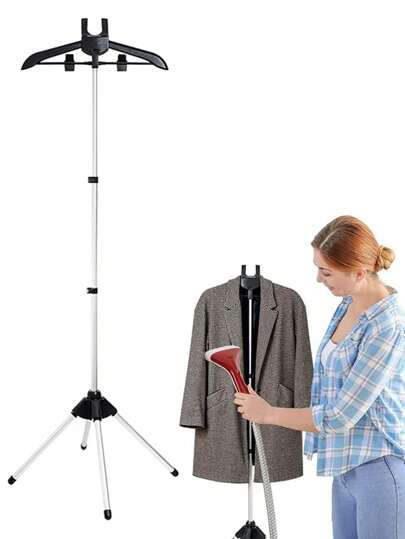 Regulowany  Ubrania Stelaż do gotowania na parze Składany Stojący Odzież Wieszak Dla Parowanie Płótno 160cm Teleskopowa Pionowy Tkanina Wiszące