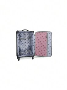 Maleta de viaje con ruedas de 20 pulgadas, ligera, equipaje de mano, bolsa de marca premium para la escuela, accesorios y artículos escolares - Negro - Ver 7