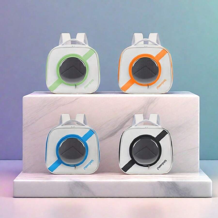 1 Miếng Gấp lại Thoáng khí Đĩa bay Hình dạng Balo thú cưng , Thích hợp Đối với Các hoạt động ngoài trời Của Nhỏ bé Và Kích thước trung bình Mèo Và Chó