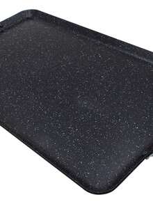 Sarten Comal Doble Con Recubrimiento Antiadherente  Parrilla Asado Love Cook Fabricado en Korea - Negro - Ver 6